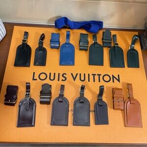 Louis Vuitton Luggage Tags & Poignet Sets (Price per 1 Set Each) Darker Colors